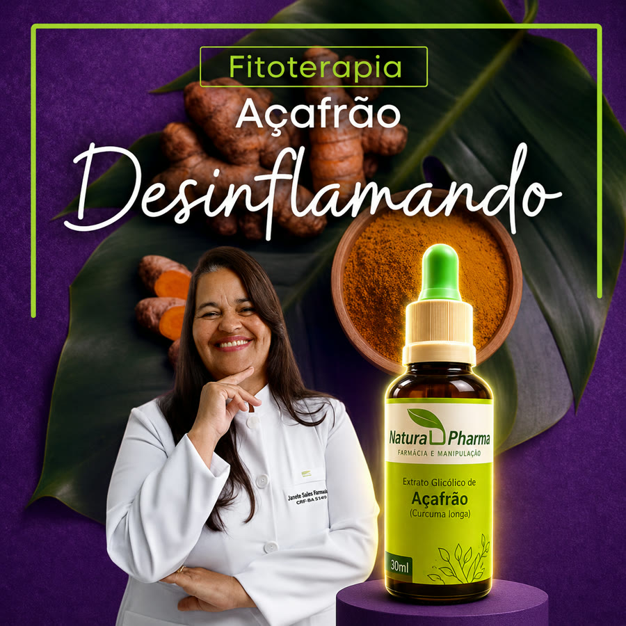 Extrato glicólico de Açafrão (Cúrcuma longa)