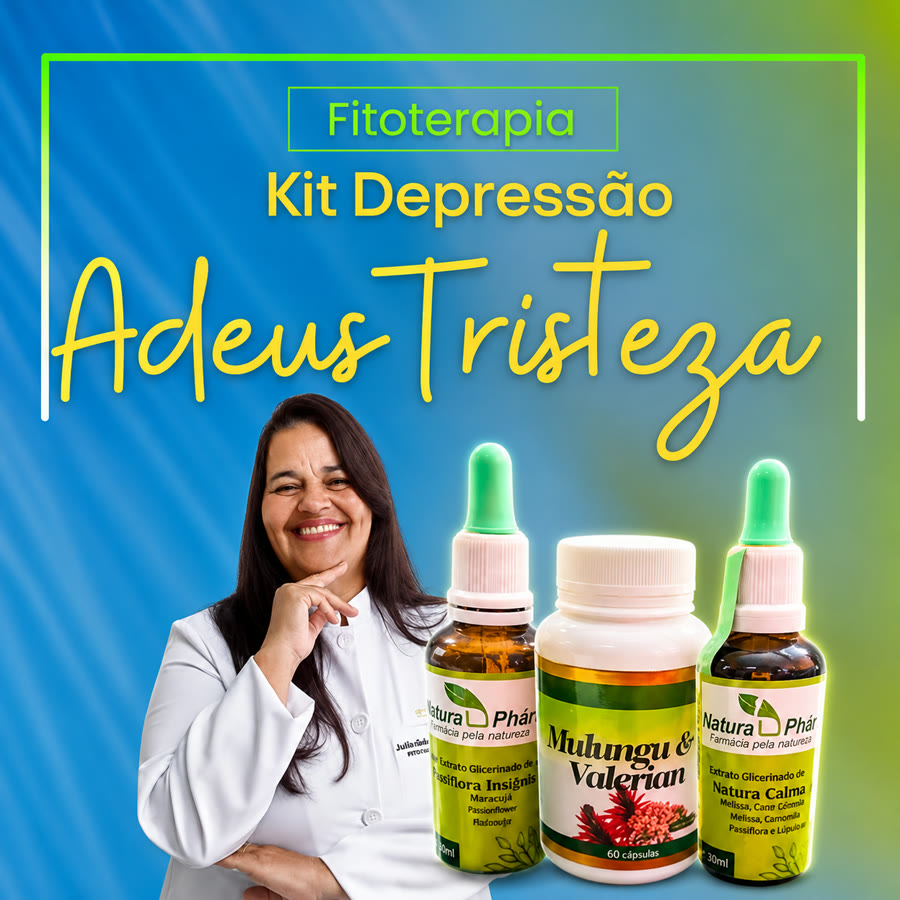 Kit Equilíbrio Emocional — passiflora, mulungu, valeriana, melissa, camomila e lúpulo
