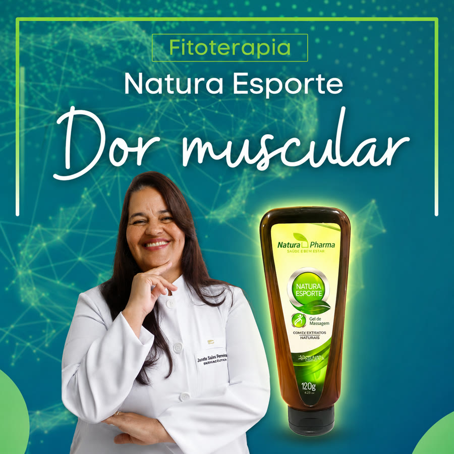 Natura Esporte — gel de massagem com extratos naturais